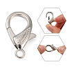Zinc Alloy Lobster Claw Clasps PALLOY-D008-P-3