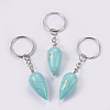 Synthetic Turquoise Keychain KEYC-P041-B03-1