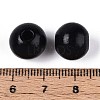Spray Painted Round Natural Schima Wood Beads WOOD-A018-12mm-03-1-3