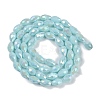 Opaque Solid Color Electroplate Glass Beads Strands EGLA-N013-P10mm-B11-2