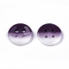 4-Hole Handmade Lampwork Sewing Buttons X-BUTT-T010-02H-2