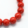 Natural Dyed Mashan Jade Gemstone Bead Strands X-G-R272-16mm-01-2