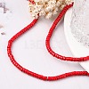 Synthetic Turquoise Beads Strands TURQ-G110-8x4mm-01-5