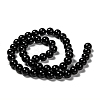 Natural Eyeless Obsidian Beads Strands X-G-K123-06-8mm-2