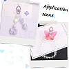 20Pcs 10 Colors Spray Printed Alloy Swivel Clasps FIND-SC0017-41-6