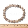 Natural Maifanite/Maifan Stone Bead Stretch Bracelets BJEW-K212-B-044-5