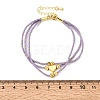 Polyester Multi-Strand Bracelets FB-CBA983F-02G-04-5