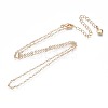 Brass Cable Chain Necklace MAK-N031-004-3