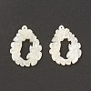 Natural White Shell Pendants SSHEL-T012-16-3