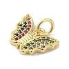 Real 18K Gold Plated Brass Pave Cubic Zirconia Pendants KK-M283-11E-02-2