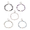 Natural Gemstone Beaded Anklets AJEW-AN00515-1