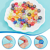 100Pcs Transparent Acrylic European Beads OACR-SC0001-75-3
