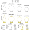DIY Brass Geometric Hoop Earring Making Kit DIY-YW0008-60-2