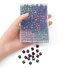 210Pcs 6 Colors Opaque White Acrylic European Beads MACR-YW0002-75B-3