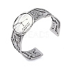 Constellation Alloy Open Cuff Bangles for Women Men BJEW-C064-01AS-07-1