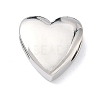 Heart Brass Slide Charms X-KK-P349-18B-P-1