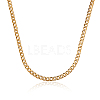 304 Stainless Steel Cuban Link Chains CHS-CJ0001-28G-7