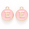 Golden Plated Alloy Enamel Charms ENAM-S118-07E-1