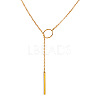 Alloy Ring & Stick Lariat Necklaces for Women WG56D22-01-1