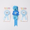 Chiffon Daddy to Be & Mommy to Be Tinplate Badge Pins AJEW-WH0162-43-1