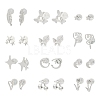 2 Pairs Alloy Stud Earrings for Women EJEW-FS0001-27L-2