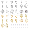   32Pcs 16 Style Alloy Stud Earring Findings FIND-PH0008-35-1