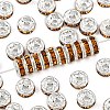 Brass Grade A Rhinestone Spacer Beads RB-A014-Z6mm-17S-1