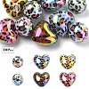 10Pcs 2 Styles UV Plating Opaque Acrylic Beads OACR-YW0003-44A-1