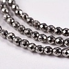 Electroplate Non-magnetic Synthetic Hematite Beads Strands G-J169B-2mm-07-3