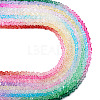  9 Strands 9 Colors Transparent Baking Paint Glass Bead Strands GLAA-TA0001-43-10
