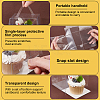Foldable Transparent Plastic Single Cake Gift Packing Box CON-WH0084-42B-5
