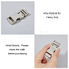 4Pcs Alloy Side Release Buckles FIND-FH0008-70-4