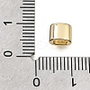 Brass Micro Pave Clear Cubic Zirconia Beads CU-CBAA19F-01G-D-2