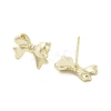 Rack Plating Brass Stud Earring EJEW-C081-29G-2