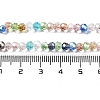Electroplate Transparent Glass Beads Strands LS-EGLA-A035-T4mm-HA01-4