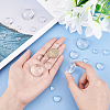 80Pcs 8 Style Transparent Glass Cabochons GGLA-HY0001-01-3