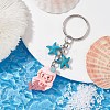 Mermaid Opaque Resin Pendant Keychain X1-KEYC-JKC00624-04-2