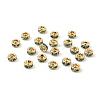 Brass Grade A Rhinestone Spacer Beads RSB034NF-13G-3