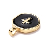 Brass Enamel Pendants KK-G417-01LG-07-3