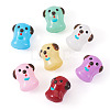 7Pcs 7 Colors Handmade Lampwork Enamel Beads LAMP-TA0001-76-3
