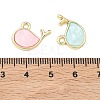 Alloy Epoxy Resin Pendants PALLOY-P319-02G-M-3