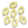 Opaque Spray Painted Acrylic Linking Rings OACR-S036-001B-I04-3