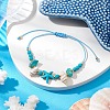 Adjustable Braided Beads Bracelets for Women BJEW-JB11164-01-2