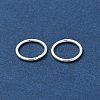 Eco-Friendly Brass Round Rings KK-M165-10mm-02S-RS-3