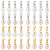 32Pcs Shell Pearl Pendants PALLOY-PH01823-1