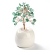 Natural Green Aventurine Chips Tree of Life Decorations DJEW-C016-02N-1