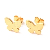 Ion Plating(IP) 304 Stainless Steel Stud Earrings X-EJEW-C001-14G-1