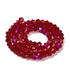 Transparent Electroplate Glass Beads Strands EGLA-A039-T3mm-L27-2