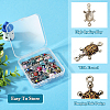  42Pcs 21 Colors Alloy Enamel Connector Charms ENAM-TA0001-78-4