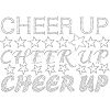 Inspiring Word Cheer Up Glass Hotfix Rhinestone DIY-WH0303-035-7